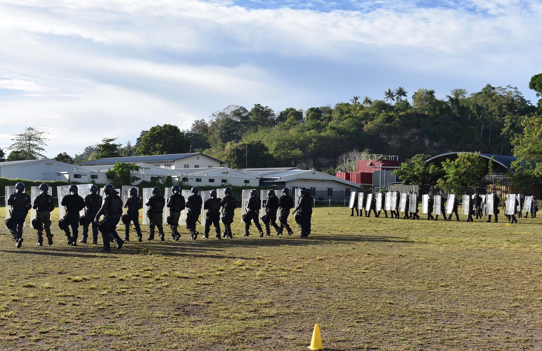 SOLOMON  ISLANDS  Salomonen Police Patch  Polizei Abzeichen Policia Honiara City 