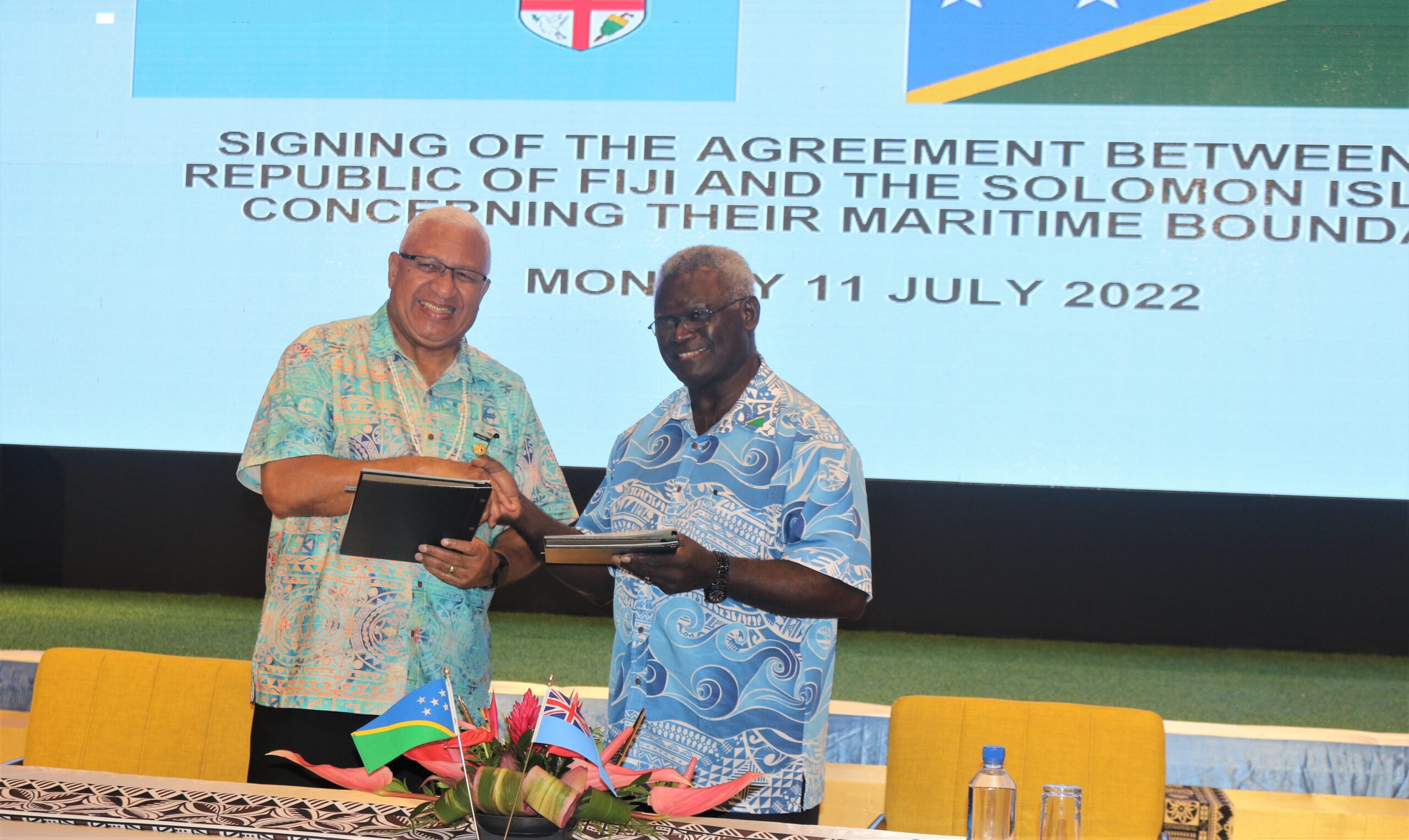 SIFIJI SIGN HISTORICAL MARITIME BOUNDARY AGREEMENT My SIG Services Portal