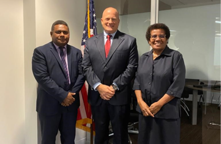 MINISTER RAMOFAFIA PROGRESSES SOLOMON ISLANDS PROGRAMS IN  WASHINGTON DC