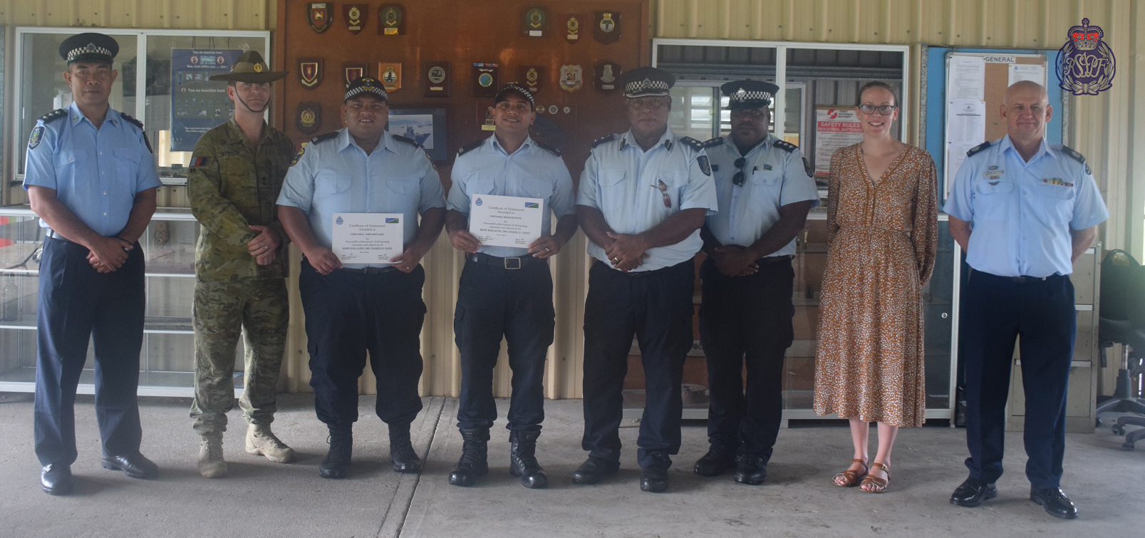 Two Nauru police officers graduate under RSIPF-EOD on IMAS level one in ...