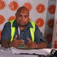 Chief Electoral Officer Jasper Highwood Anisi spoke to the media today at the SIEC Media and Result Centre in Mendana Hotel