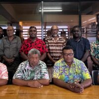 IMG-20260918-CabSMART CabSMART Project Manager Mr. Sylvester Jr. Diake (front left), Makira Provincial Premier Hon. Stanley Siapu (second left), Provincial Secretary Mr. Chris Waiwori, members of the Makira Provincial Government delegation, and CabSMART staff following their meeting.
