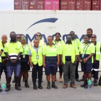 Picture1 Group photo of training participants and facilitator after the seaport physical inspection practical activity of Reefer Containers at the Solomon Ports Container Terminal in Honiara.