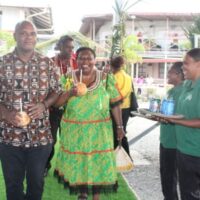 Chairlady of SPTO Board of Director, Mrs Adela Issachar Aru.