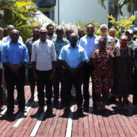 Group photo of health officials and health partners. Group photo of health officials and health partners.