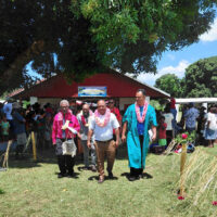 Minister of Education, Hon. Stephen Kumi announced major infrastructure projects for Waimapuru NSS starting in 2027 and beyond. Pictured here Hon. Kumi arriving for the graduation ceremony of the state-owned school on Wednesday 21 October.
