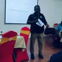 Chairman of Solomon Tower Limited’s Board of Directors, Dentana Makini delivers the opening remarks for the workshop.